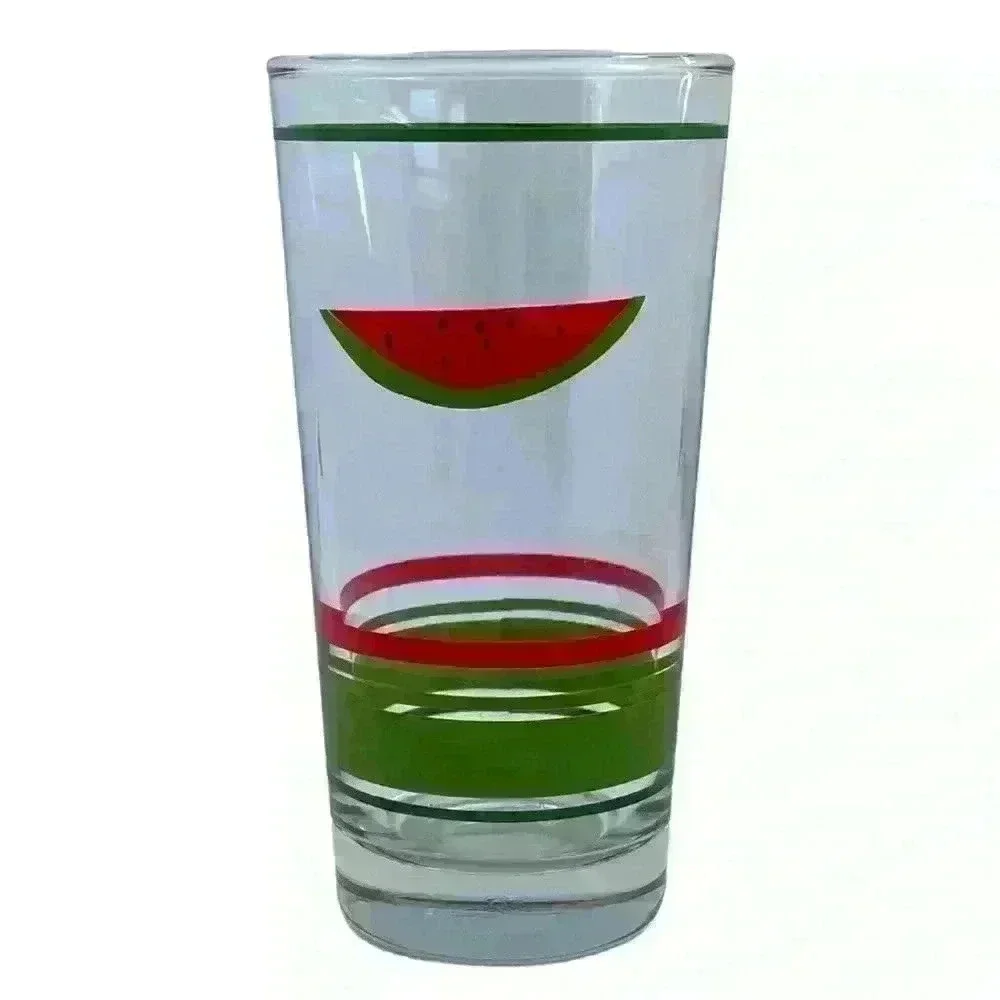 Set of 6 watermelon drinking glasses
